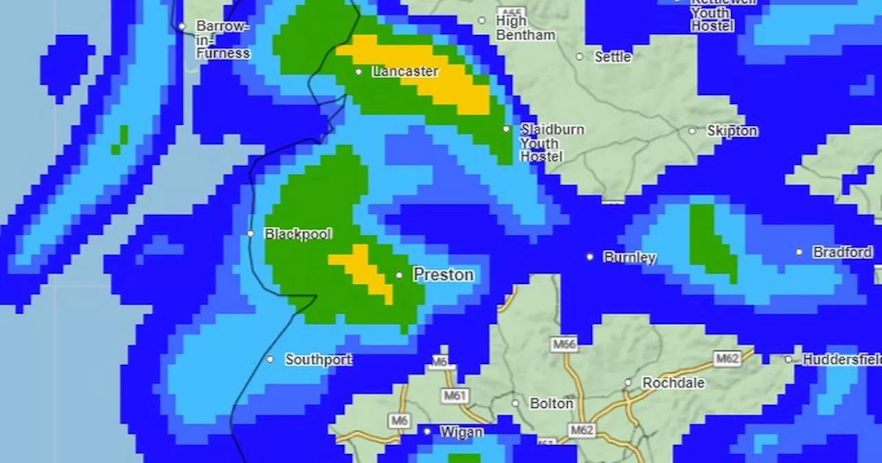 How long will the rain will last in Lancashire - forecast for where you live in