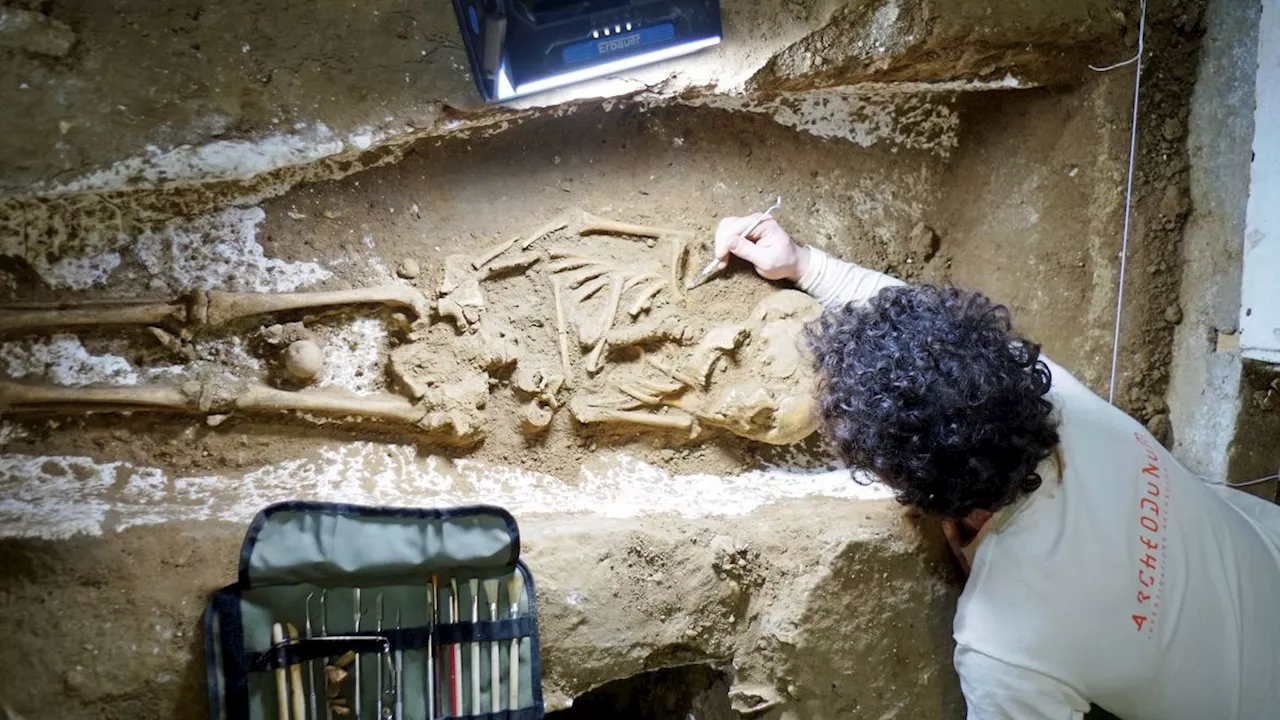 Basement renovation in home near Paris unearths cemetery spanning 700 years, with Roman-era graves