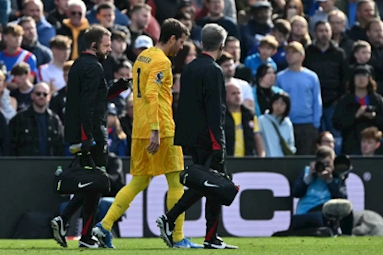 Liverpool goalie Alisson out for six weeks with hamstring injury, to miss key clashes with Chelsea and Arsenal