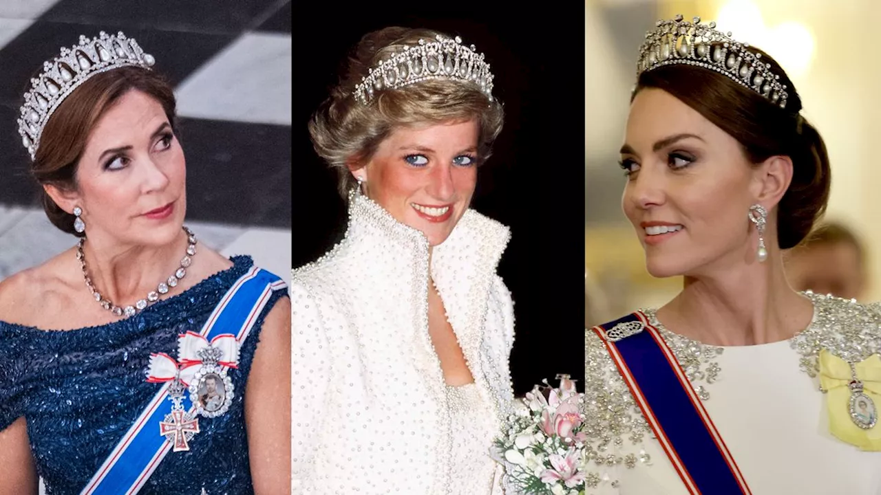 Queen Mary of Denmark Channels Princess Kate (and Diana) in a Historic Diamond-and-Pearl Tiara