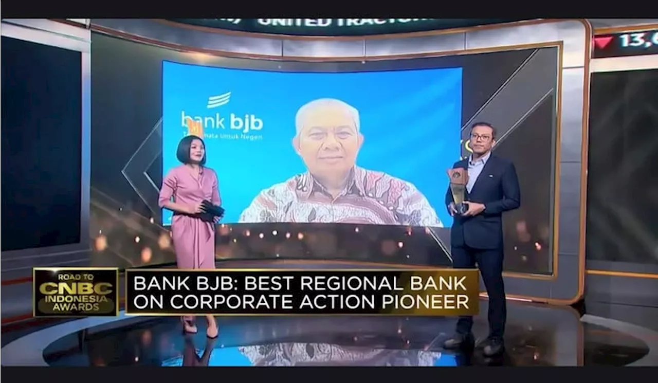 BJB Raih Penghargaan Best Regional Bank on Corporate Action Pioneer dalam CNBC Indonesia Awards 2024