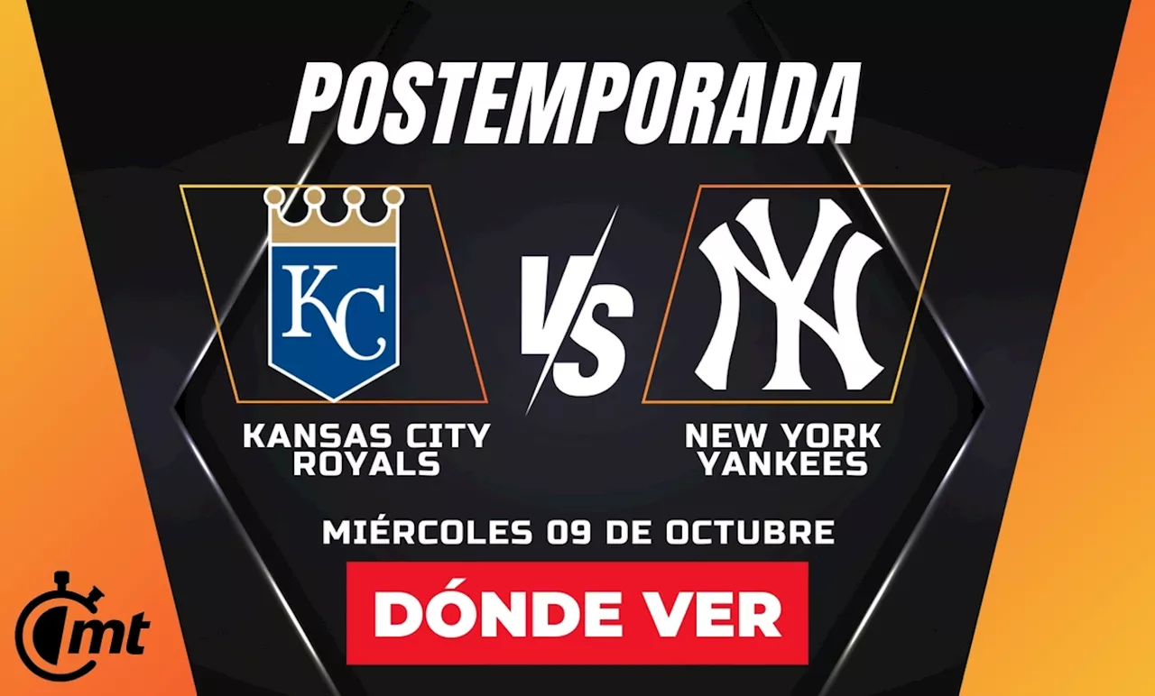 Yankees vs Royals: ¿A qué hora y dónde ver Juego 3 de Serie Divisional MLB EN VIVO?