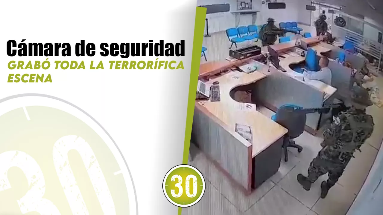 VIDEO: Así fue como las disidencias de las Farc se metieron a robar a un banco