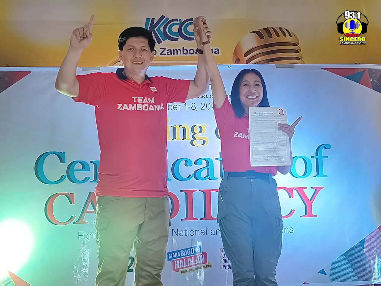 Olaso-Climaco’s Team Zamboanga file candidacy for 2025 midterm elections