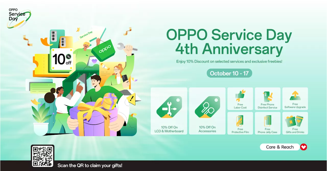 OPPO Service Day celebrates 4th anniversary with special discounts and exclusive freebies