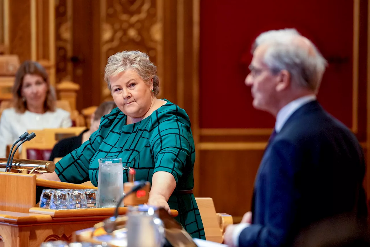 Full faktasjekk-krangel mellom Støre og Solberg