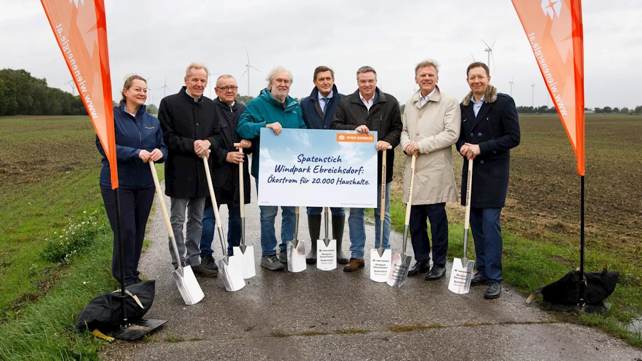 Spatenstich für den Windpark Ebreichsdorf