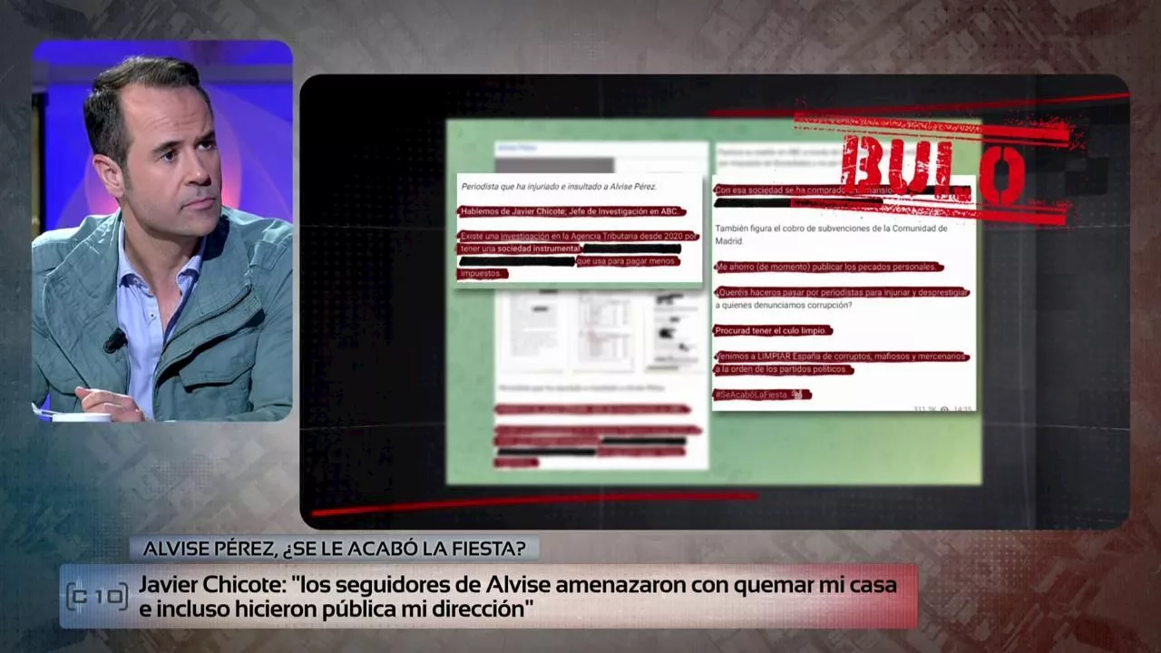 Javier Chicote, periodista y víctima de Alvise: 'Sus seguidores querían quemar mi casa'