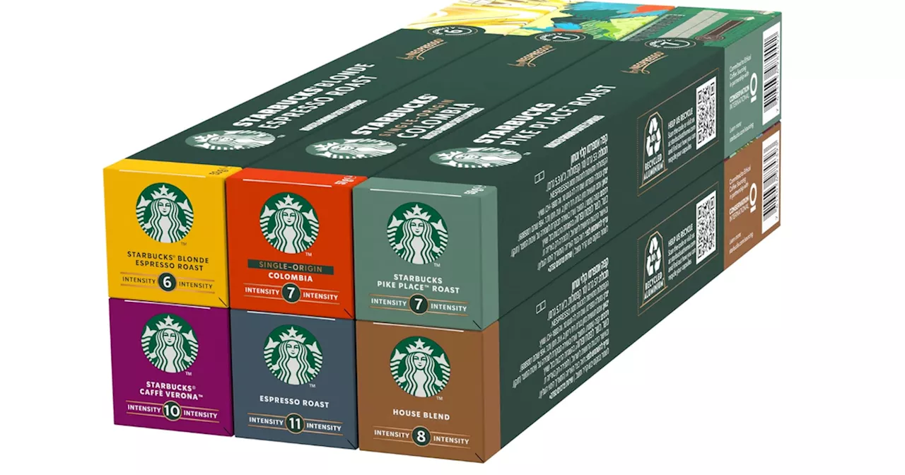 Shoppers can pick up Starbucks coffee pod packs with 30 per cent off on Amazon