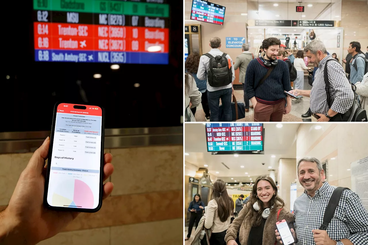  Frustrated Penn Station commuter creates app to predict track numbers — and avoid the stampede: 'They're like animals'