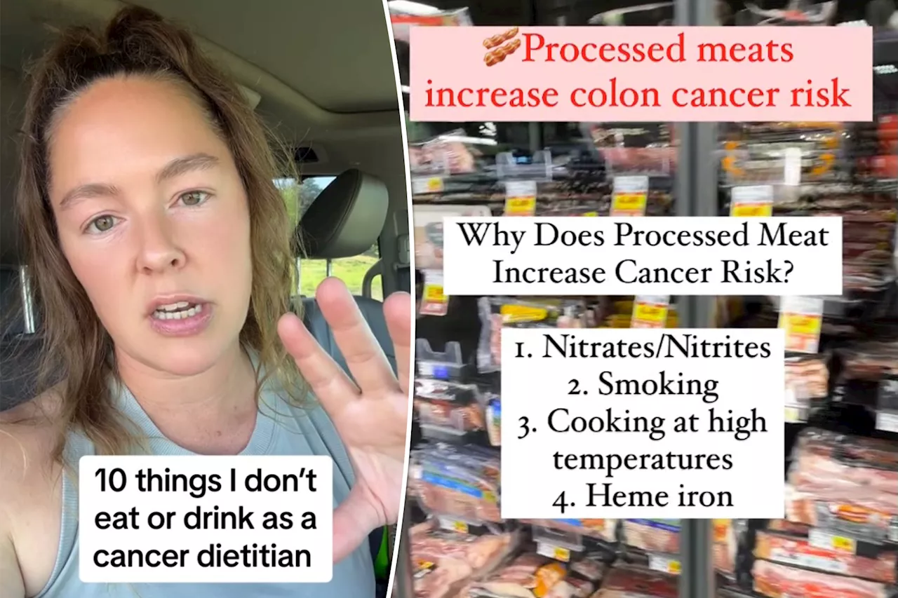 I'm a cancer dietitian — I would never consume these 7 foods and drinks