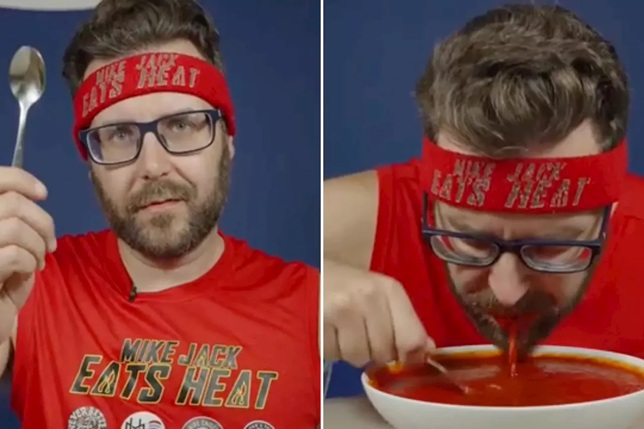 Speed eater inhales record-breaking amount of hot sauce in seconds — and this is what happened: 'Burn-butt'