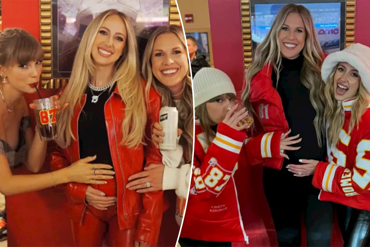 Taylor Swift and Brittany Mahomes recreate Chiefs WAGs photos with twist