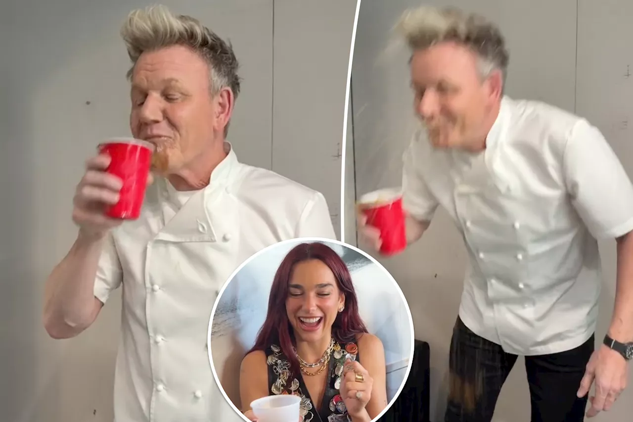 Dua Lipa's spicy pickle-infused Diet Coke recipe goes viral — and Gordon Ramsay absolutely hates it