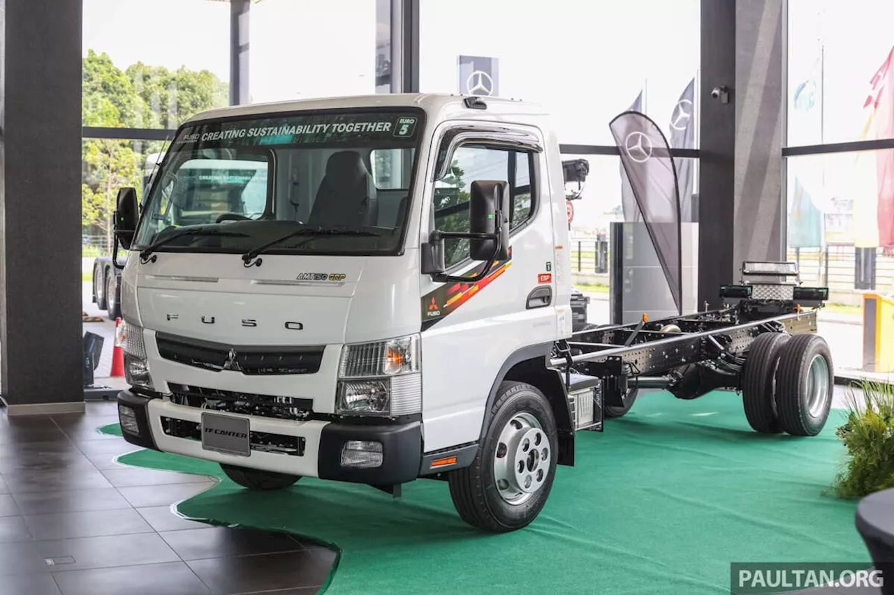 2024 Mitsubishi Fuso Canter TF in Malaysia – Euro 5, B30 biodiesel compatible; airbag, ESP standard