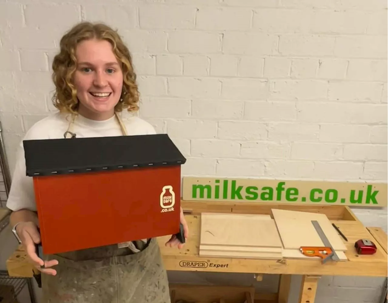 Former Shrewsbury College student is keeping milk safe from thieves