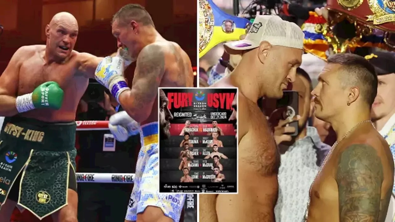 Oleksandr Usyk vs Tyson Fury official fight poster CORRECTED after fans call out major 'error'