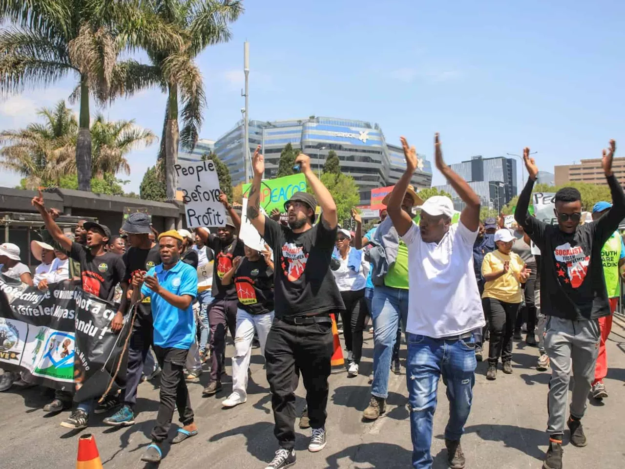 Climate Activists Protest African Energy Week in Sandton