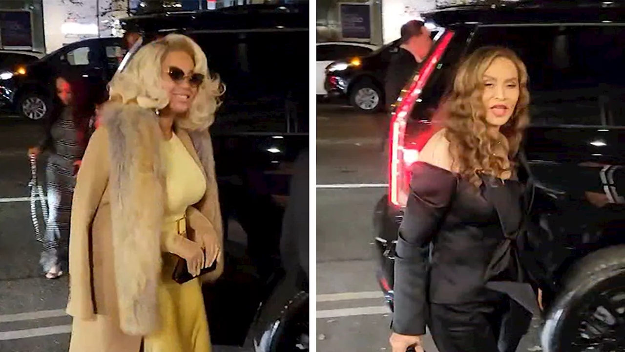 Beyoncé Supports Mom Tina Knowles at Glamour Women of the Year Awards