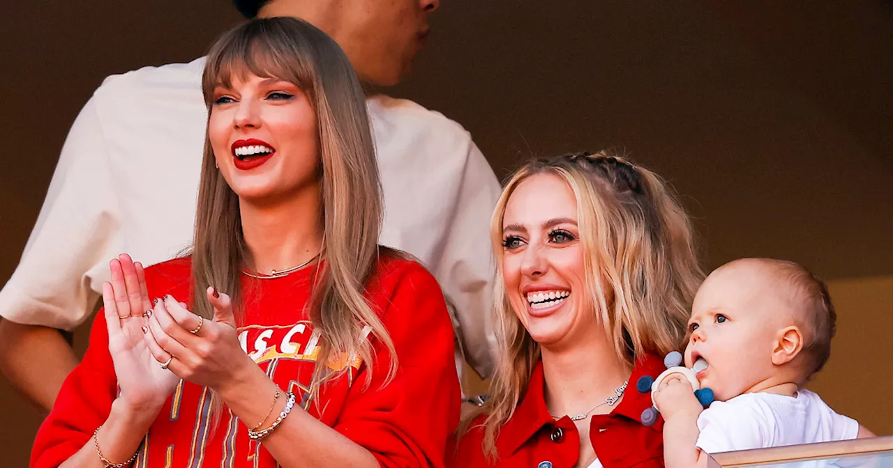 Taylor Swift Poses with Brittany Mahomes’ Baby Bump in New Photo