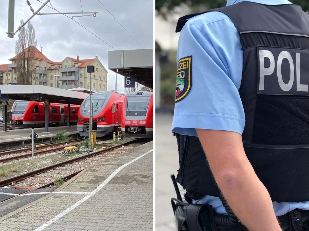 Nackt im Zug: Frau hält Polizei auf Trab