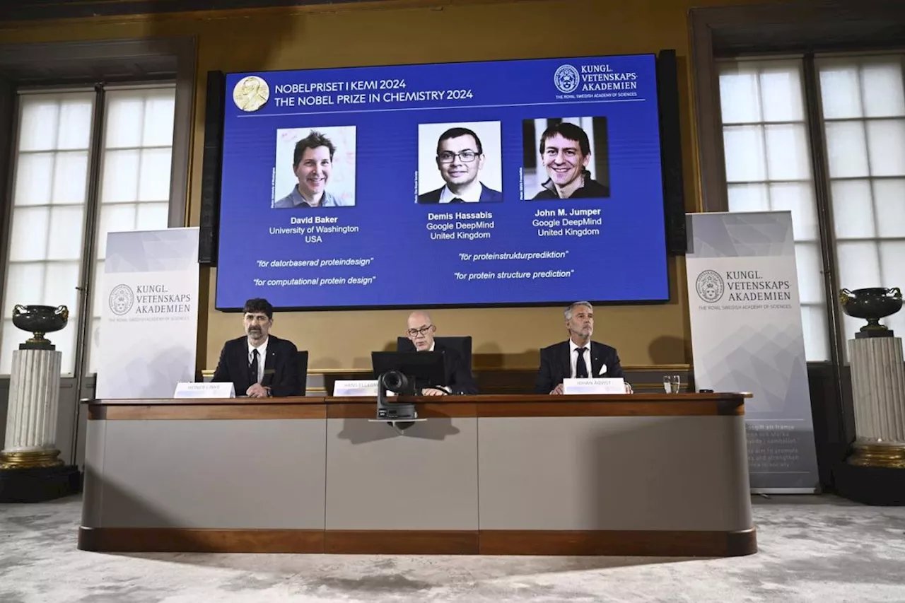 Nobel Prize in chemistry awarded to David Baker, Demis Hassabis and John Jumper for work on proteins