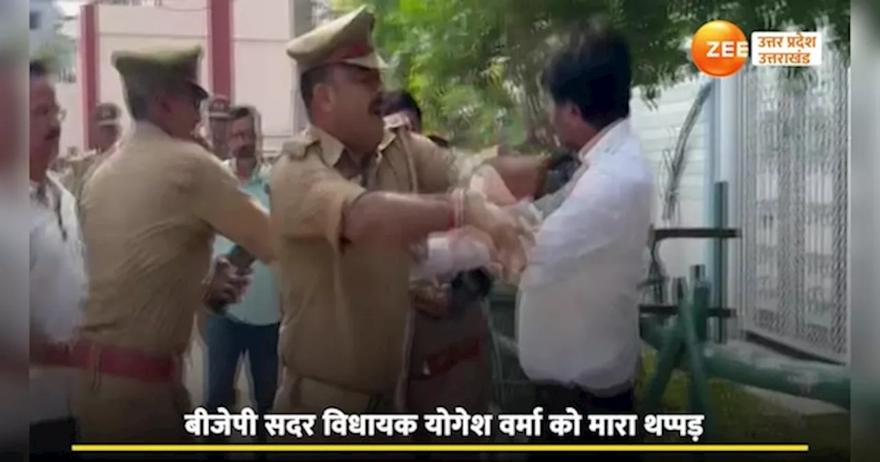 BJP MLA Video: भाजपा विधायक को बार एसोसिएशन अध्यक्ष ने जड़ा थप्पड़, पुलिस ने एमएलए को ही कॉलर पकड़ खींचा