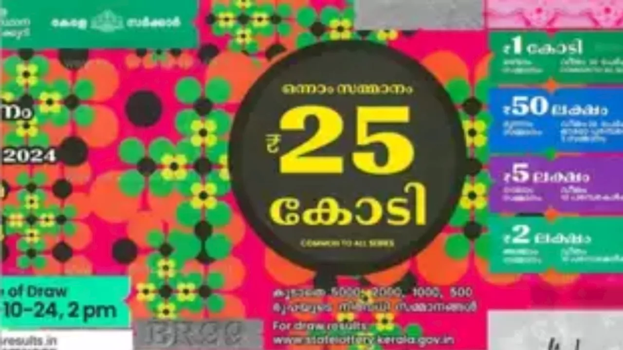 Thiruvonam Bumper 2024 Live Updates: ഭാ​ഗ്യവാൻ ആര്? ഒന്നാം സമ്മാനം 25 കോടി! തിരുവോണം ബമ്പർ നറുക്കെടുപ്പ് ഇന്ന്