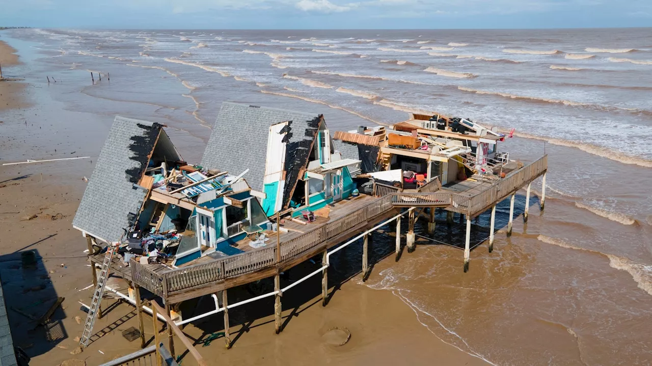 Before and after photos show Hurricane Beryl's destruction on the Gulf Coast of Texas