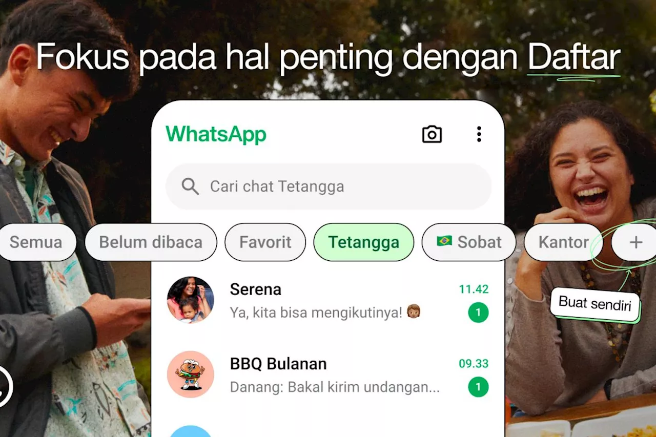 WhatsApp hadirkan fitur 'List' tingkatkan pengalaman pencarian chat