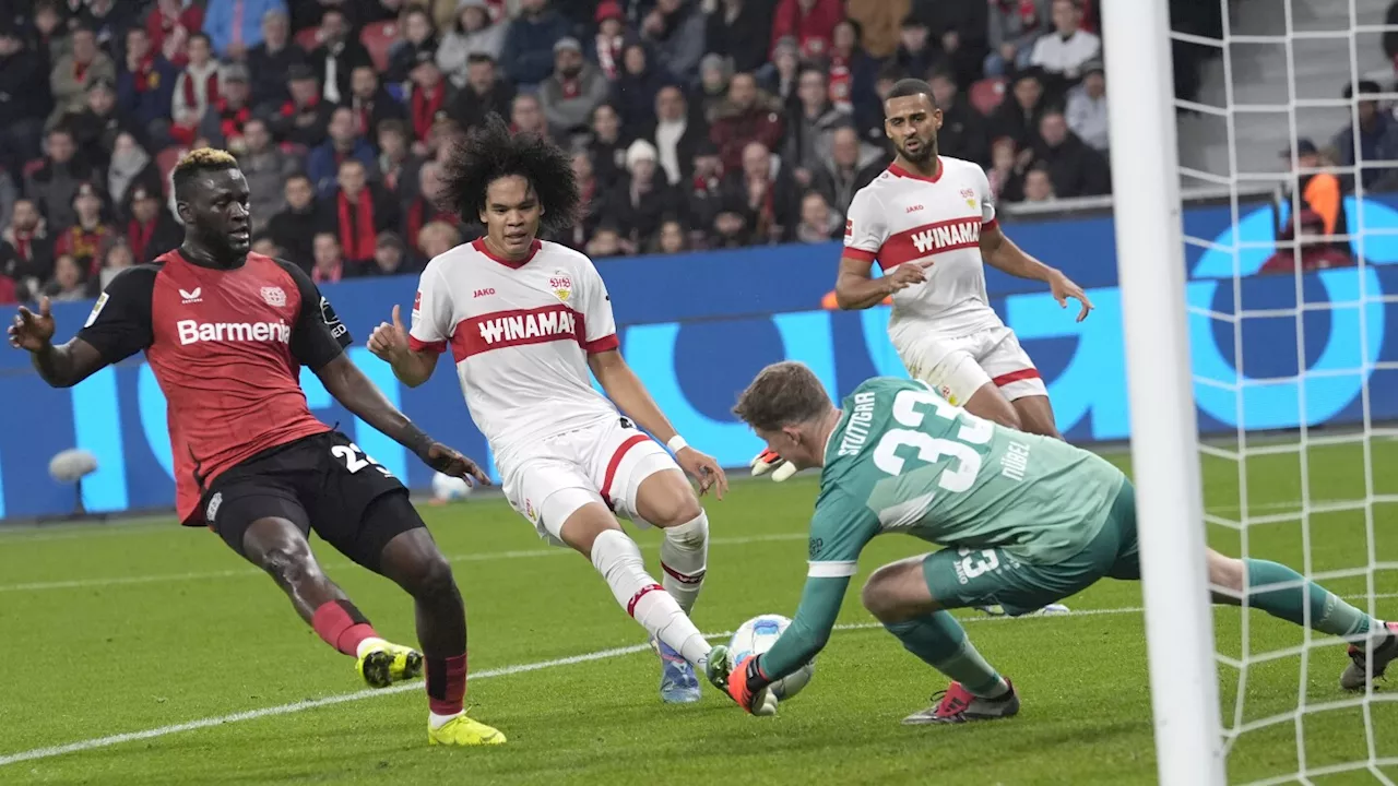 Bayer Leverkusen misses chances in a 0-0 with Stuttgart in Bundesliga