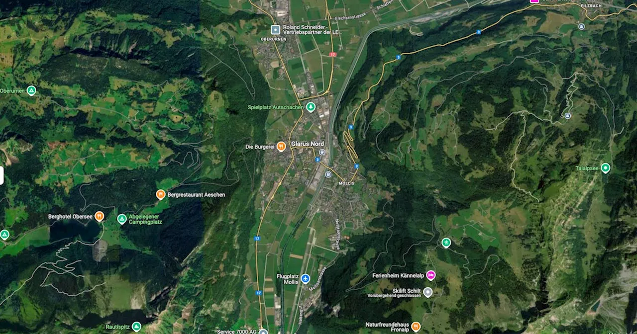 Kehricht-Deponie rutscht in Glarus Nord in den Linthkanal