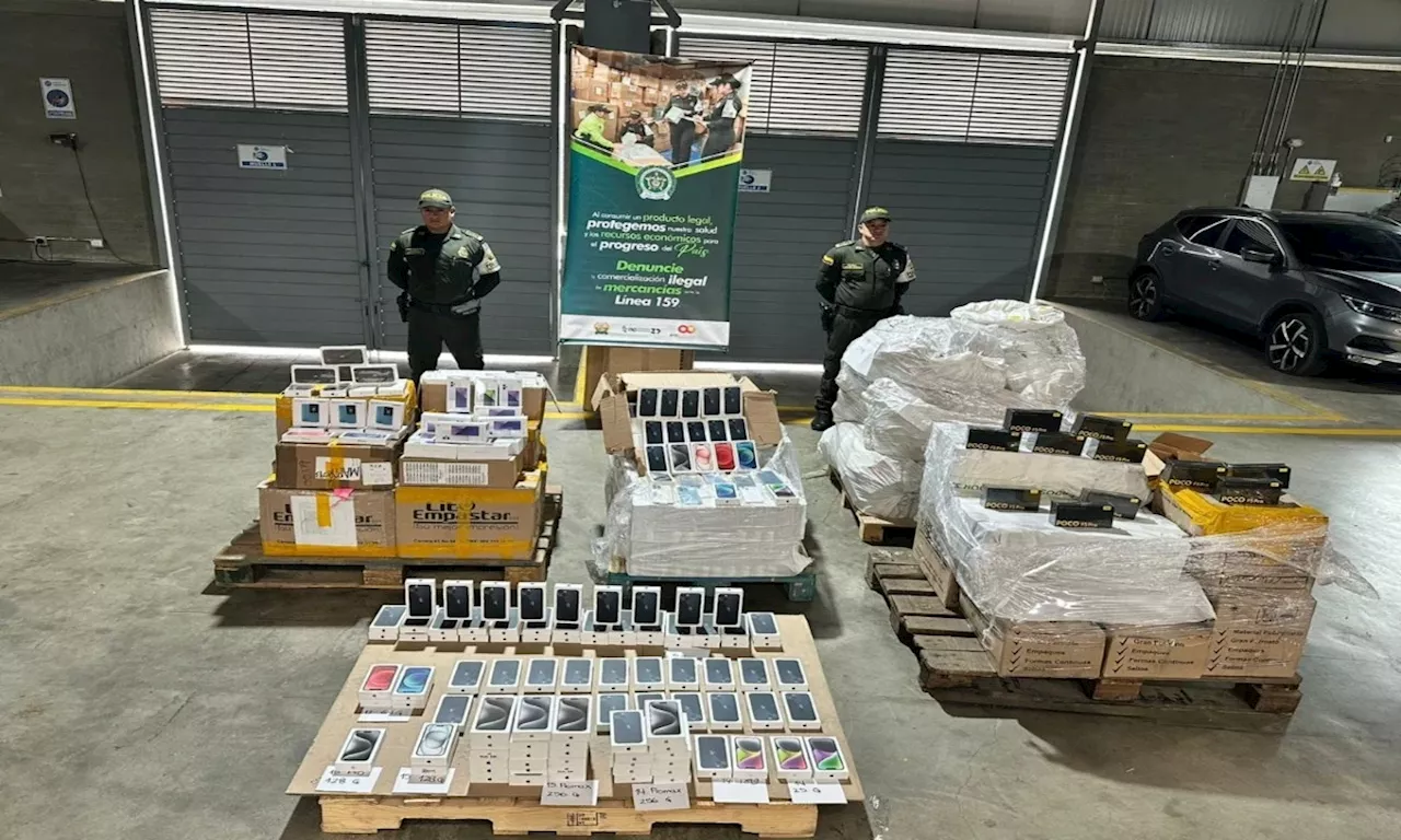 Incautan equipos tecnológicos de contrabando en establecimientos comerciales de Medellín