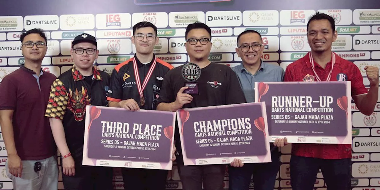 Benny Tandean Kuasai Puncak Klasemen Darts National Competition 2024 Usai Juara di Series 05