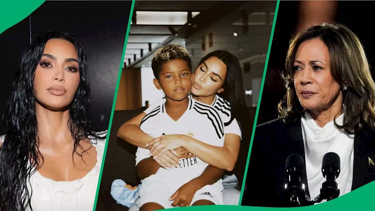 Kim Kardashian Deletes Son’s YouTube Page After He Trolls Kamala Harris, Peeps React: “Free Saint”