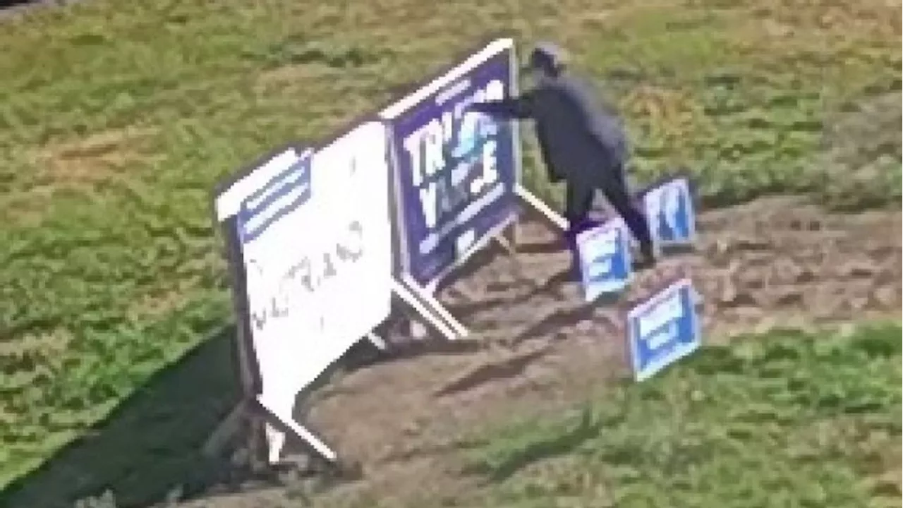 UPDATE: Woman charged after allegedly damaging political sign in Franklin County