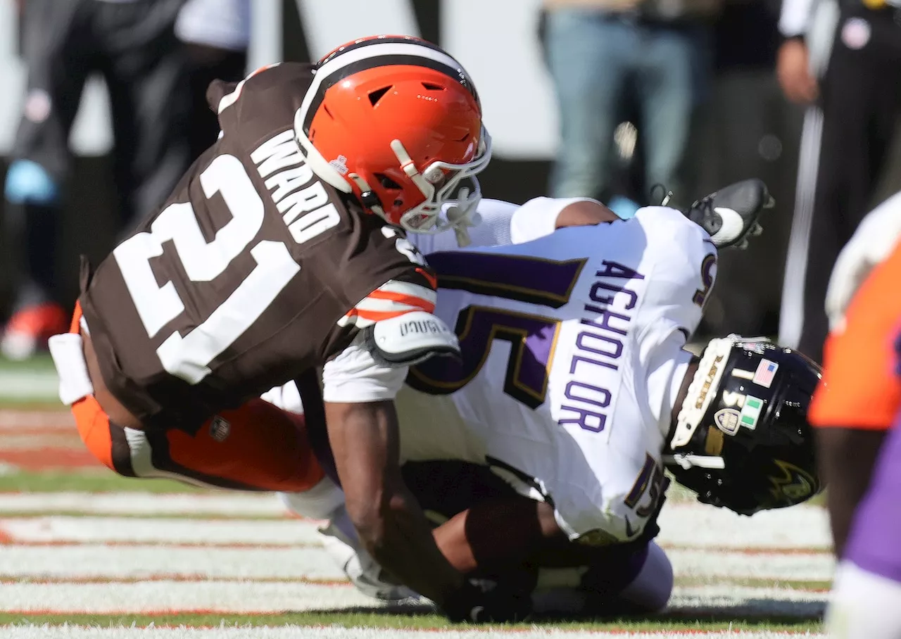 Pro Bowlers Denzel Ward, Joel Bitonio and David Njoku return to practice, Ward questionable with concussion: