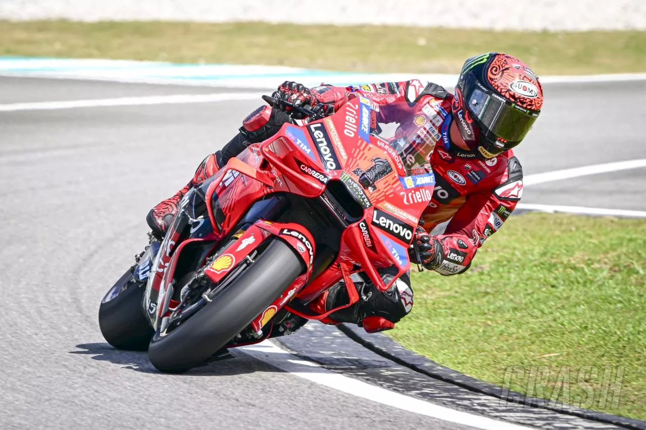 2024 Malaysian MotoGP: Bagnaia fastest on Friday as Martin crashes