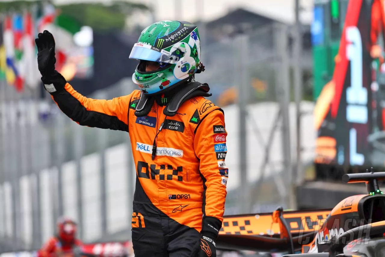 Oscar Piastri pips Lando Norris to pole for Brazil sprint, Lewis Hamilton 11th