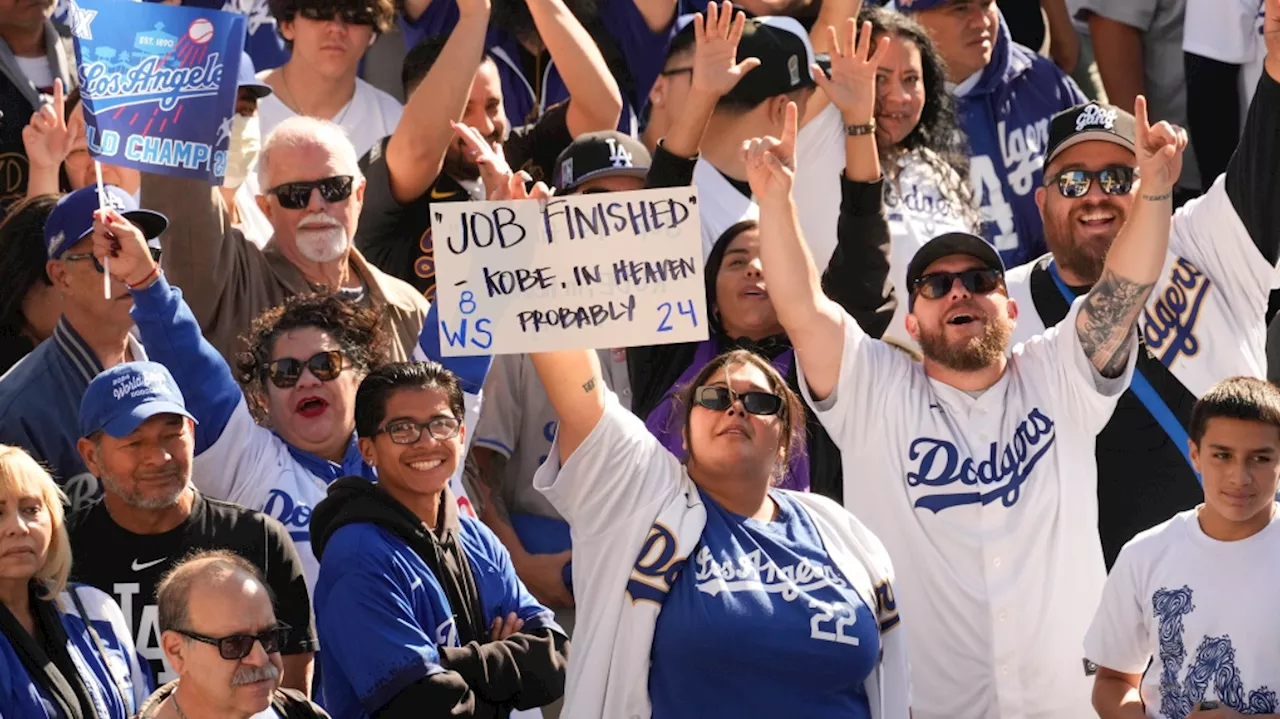 Dodgers celebrate World Series victory with parade and stadium celebration