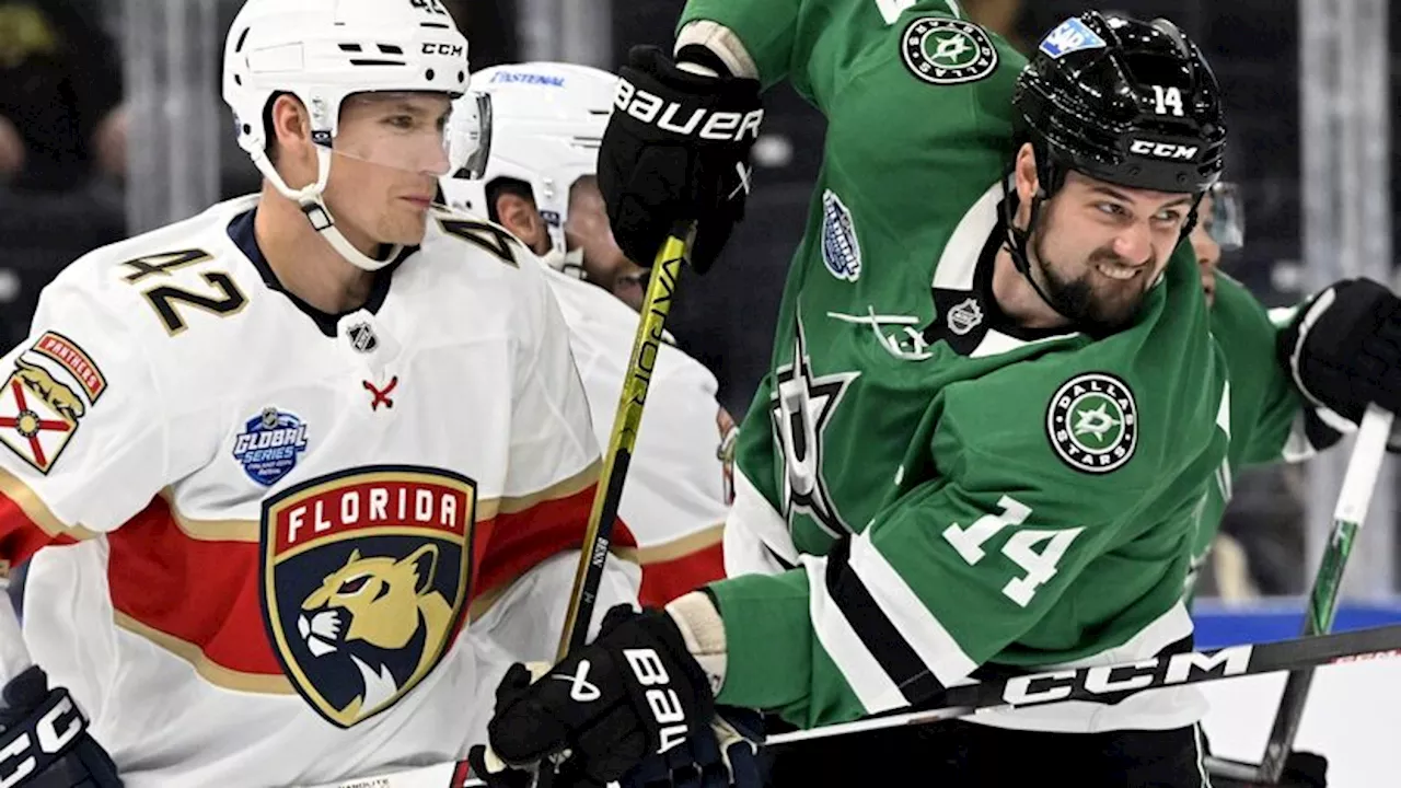 Stars bullied by defending champ Panthers in NHL Global Series opener