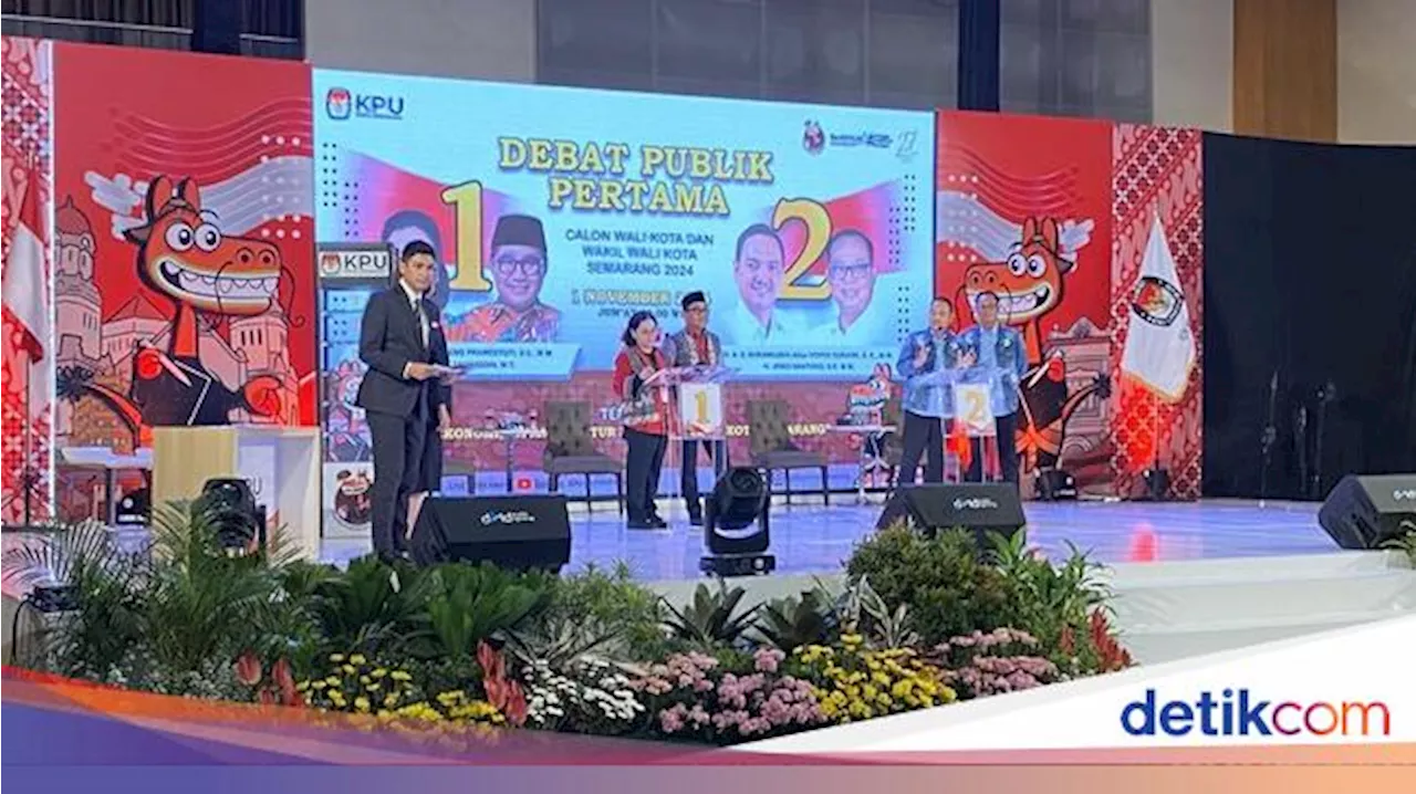 Debat Pilwalkot Semarang, Paslon Saling Sanggah soal Pendidikan Gratis