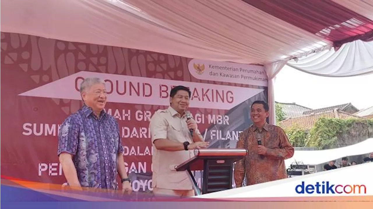 Didampingi Aguan, Maruarar Resmikan Pembangunan Rumah Gratis di Tangerang