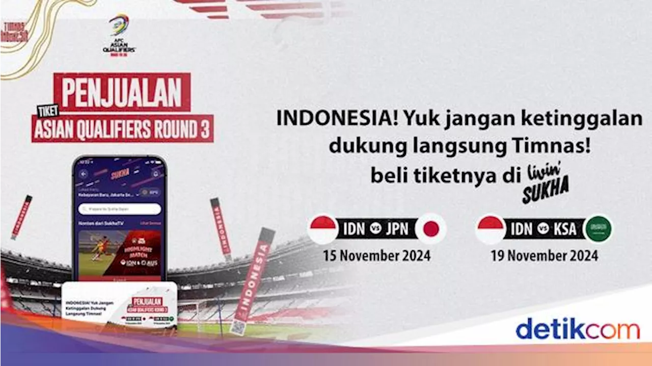 Beli Tiket Timnas Indonesia Lebih Mudah di Livin' Sukha, Begini Caranya