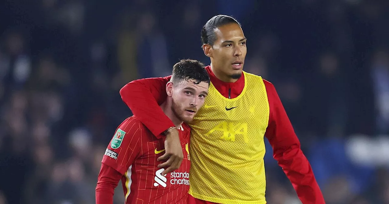 Arne Slot points to Andy Robertson problem as Liverpool claim made