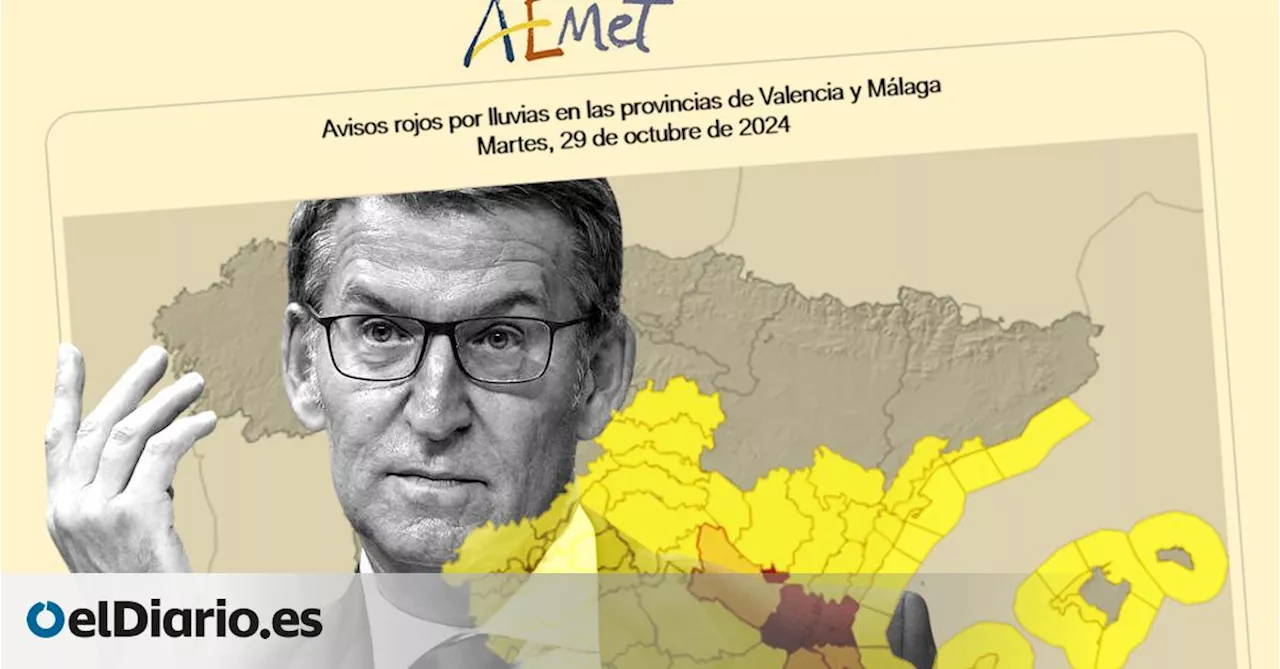 Los científicos advierten: cuestionar a la AEMET, como ha hecho Feijóo, nos pone a todos en peligro