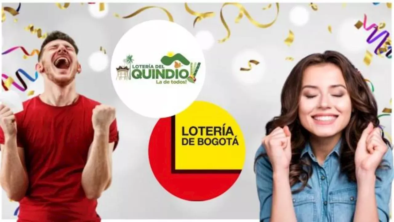 Lotería De Bogotá Y Quindío: Vea Los Resultados Y Números Ganadores Del ...