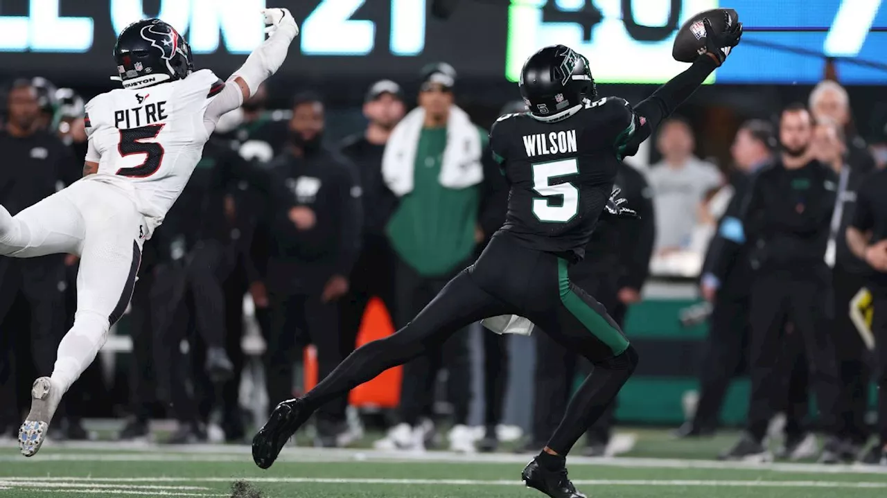 Garrett Wilson brilha, Davante Adams marca, e Jets vence Texans