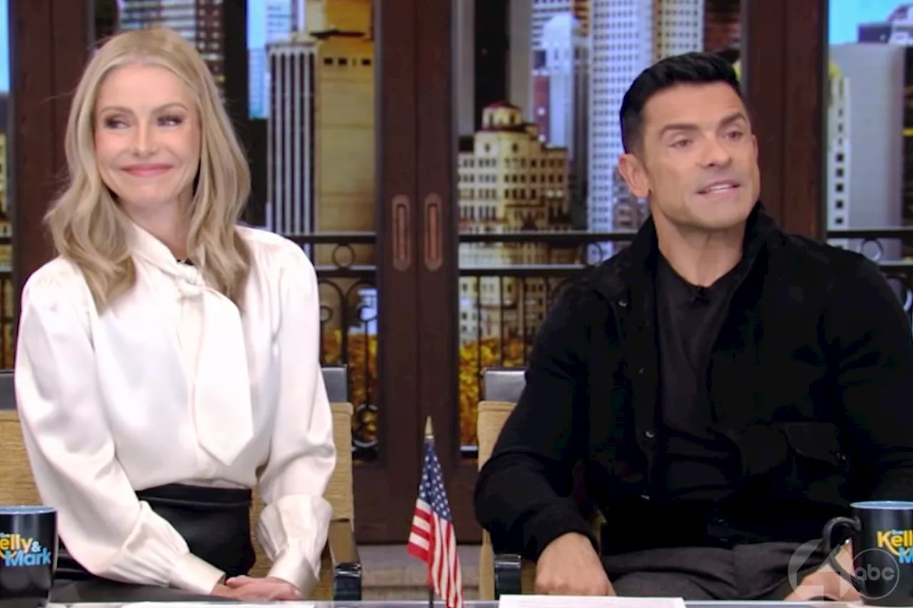 Live audience boos Mark Consuelos after he suggests toe pain is 'worse than childbirth'