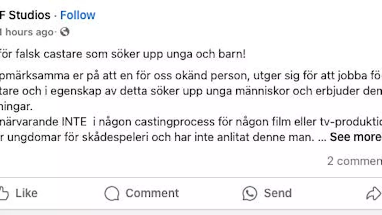 SF:s varnar för falsk castare: Vi vet inte vem han är